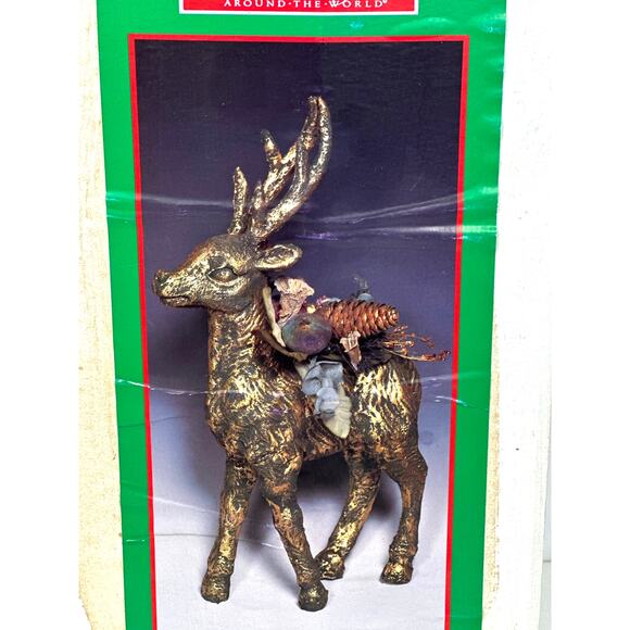 House of Lloyd Christmas Around the World Large Standing Verdigris 16" Reindeer! - Picture 7 of 7
